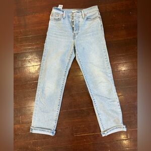 Levi's High Rise Light Wash Jeans
